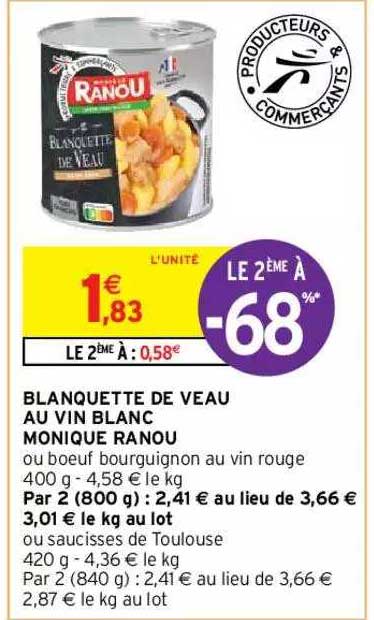 blanquette de veau au vin blanc monique ranou