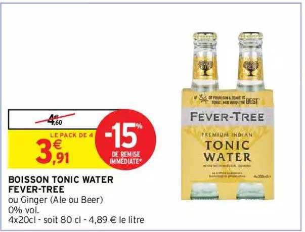 boisson tonic water fever-tree