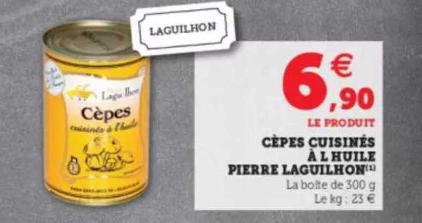 cèpes cuisinés à l'huile pierre laguilhon