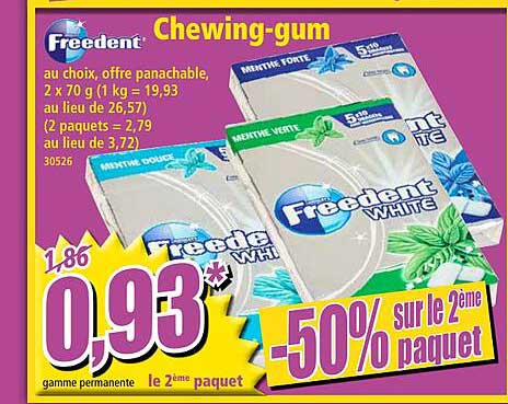 chewing-gum freedent