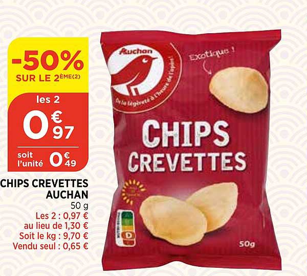 Chips Crevettes Auchan