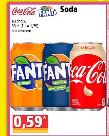 coca-cola, fanta, soda