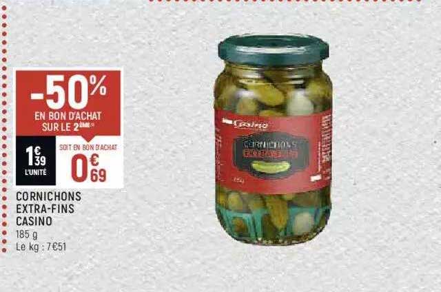 cornichons extra-fins casino