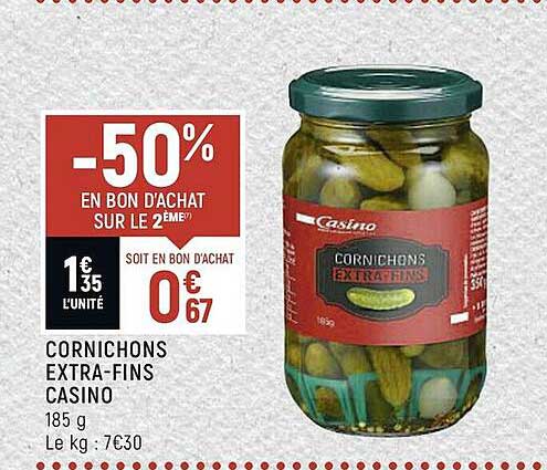 cornichons extra-fins casino