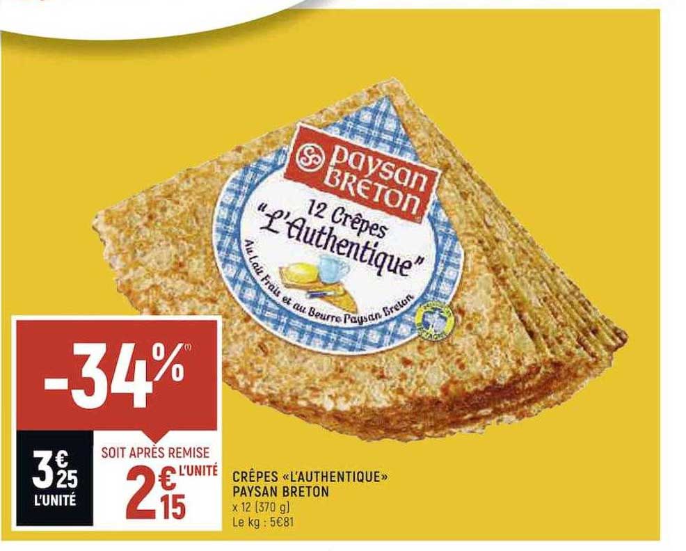 crêpes "l'authentique" paysan breton