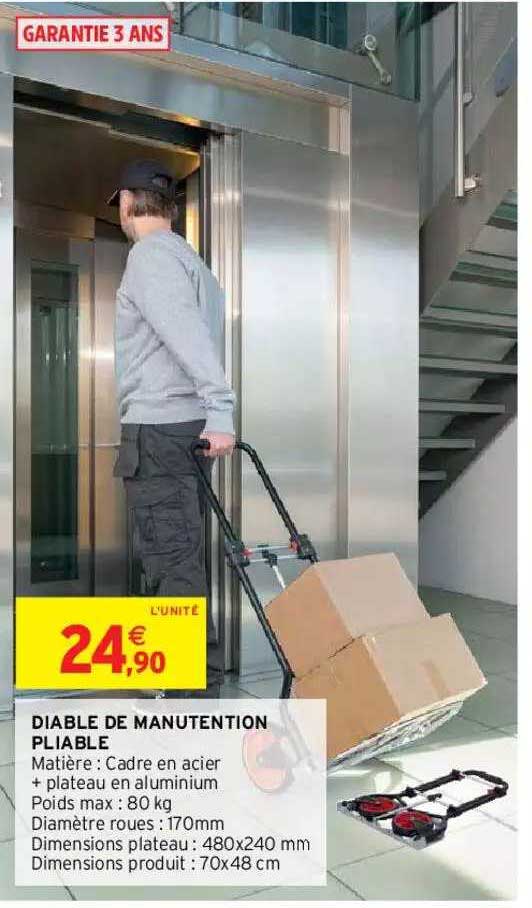 Diable De Manutention Pliable