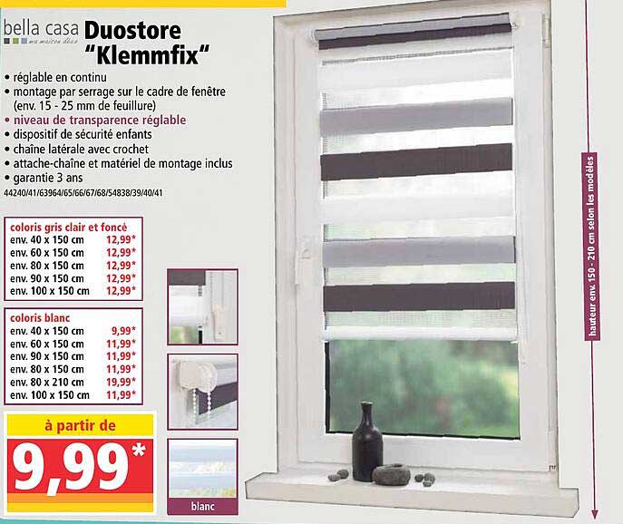 duostore "klemmfix" bella casa