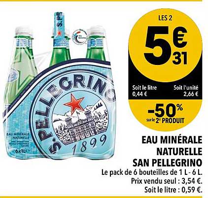 eau minérale naturelle san pellegrino