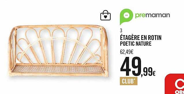 étagère en rotin poetic nature premaman