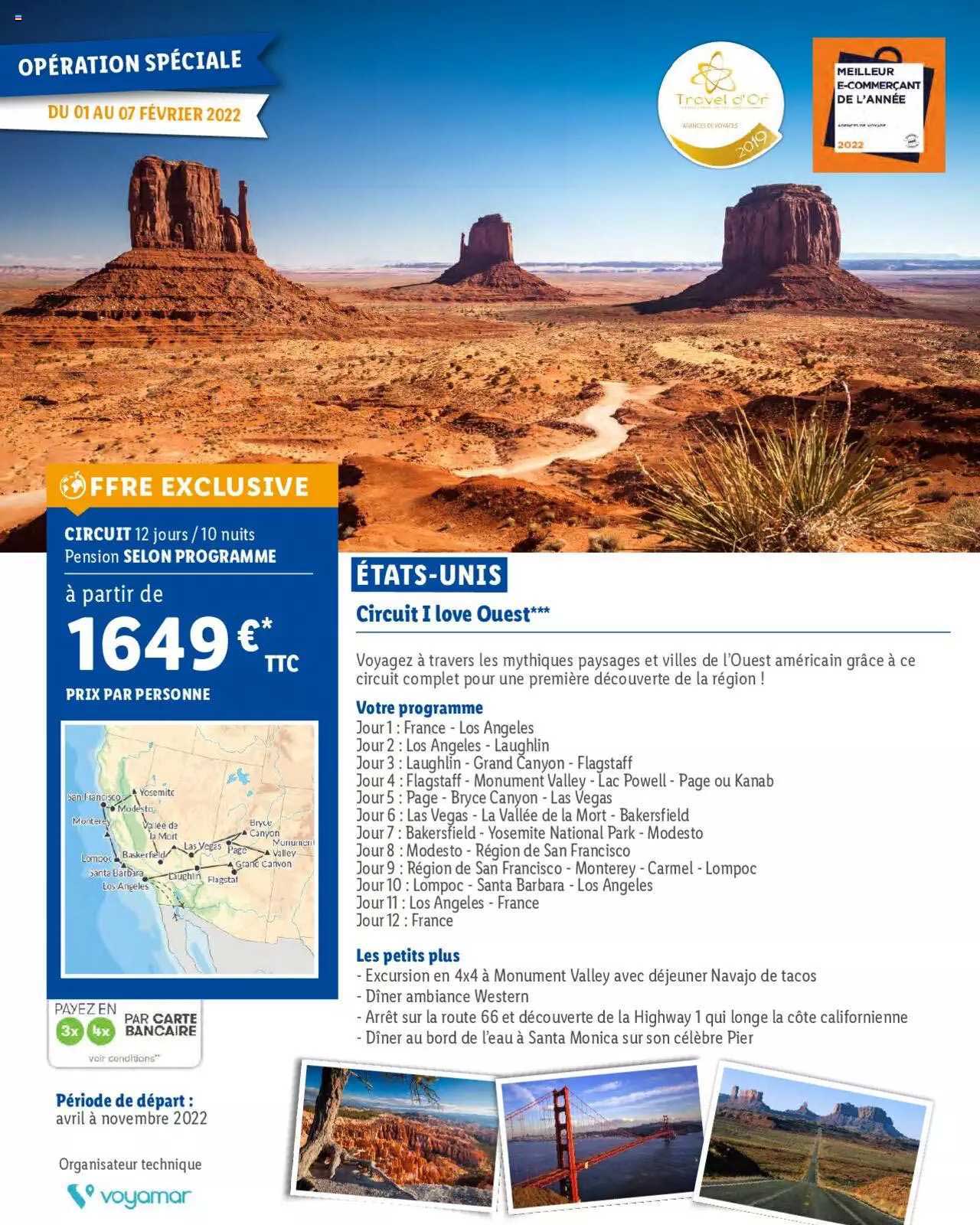 états-unis circuit i love ouest