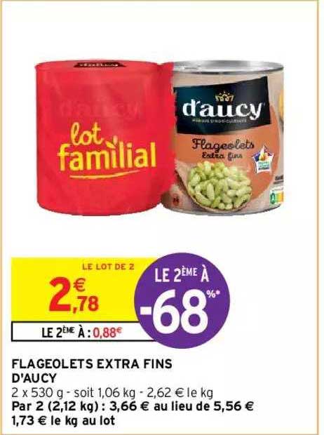 Flageolets Extra Fins D'aucy