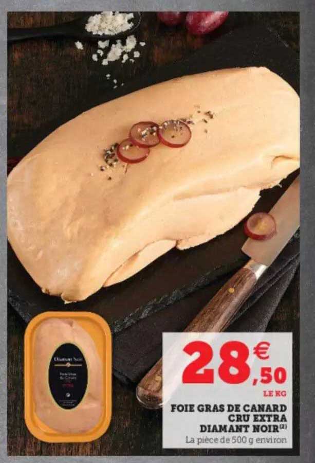 Foie Gras De Canard Cru Extra Diamant Noir
