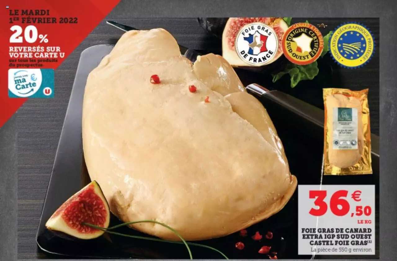 foie gras de canard extra igp sud ouest castel foie gras