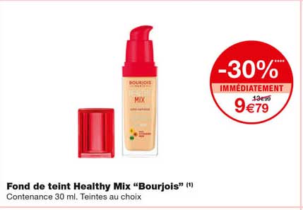 fond de teint healthy mix "bourjois" -30% immédiatement