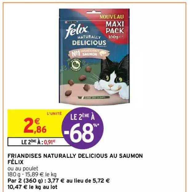 friandises naturally delicious au saumon félix