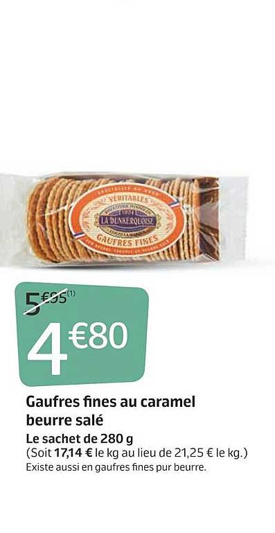 Gaufres Fines Au Caramel Beurre Salé