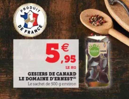 gésiers de canard le domaine d'ernest