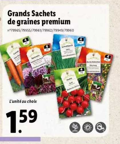 Grands Sachets De Graines Premium
