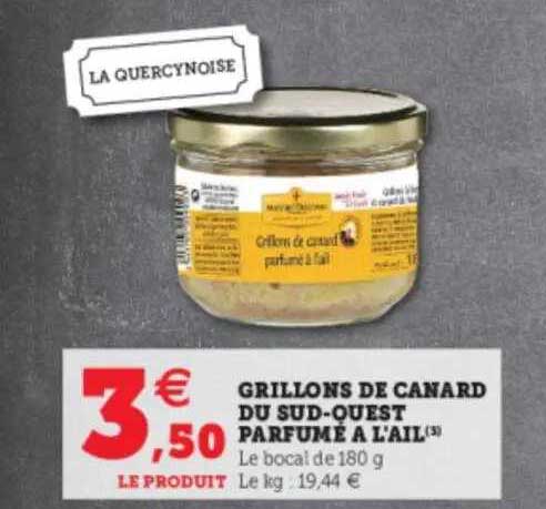 Grillons De Canard Du Sud-ouest Parfumé à L'ail