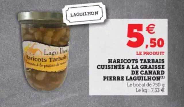 haricots tarbais cuisinés à la graisse de canard pierre laguilhon