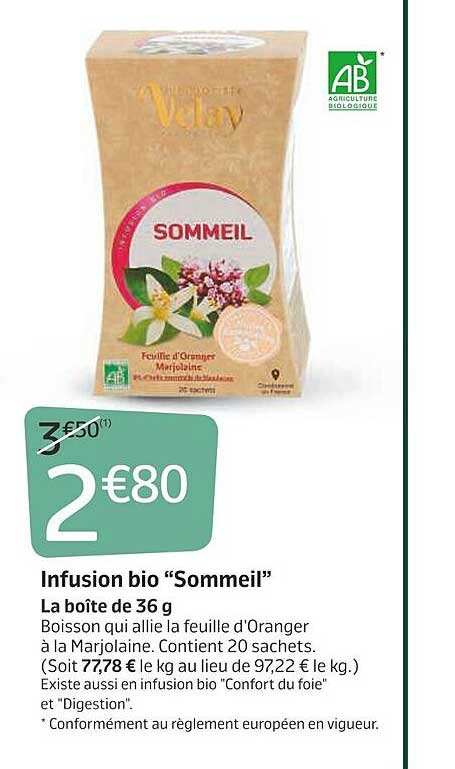infusion bio "sommeil"