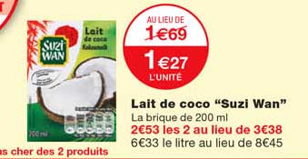 lait de coco "suzi wan"