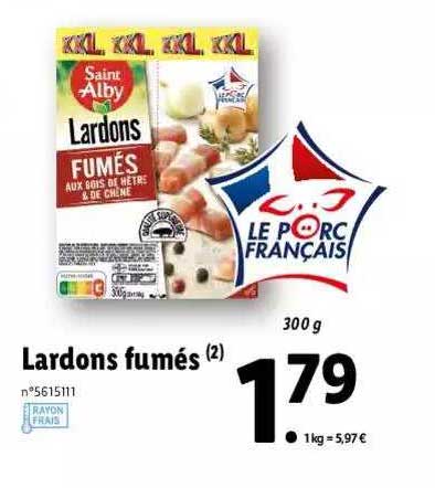 lardons fumés saint alby