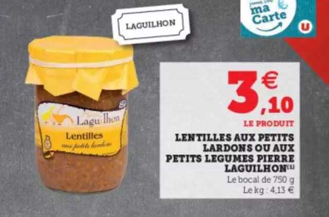 lentilles aux petits lardons ou aux petits légumes pierre laguilhon