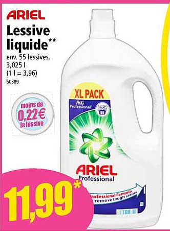 Lessive Liquide Ariel