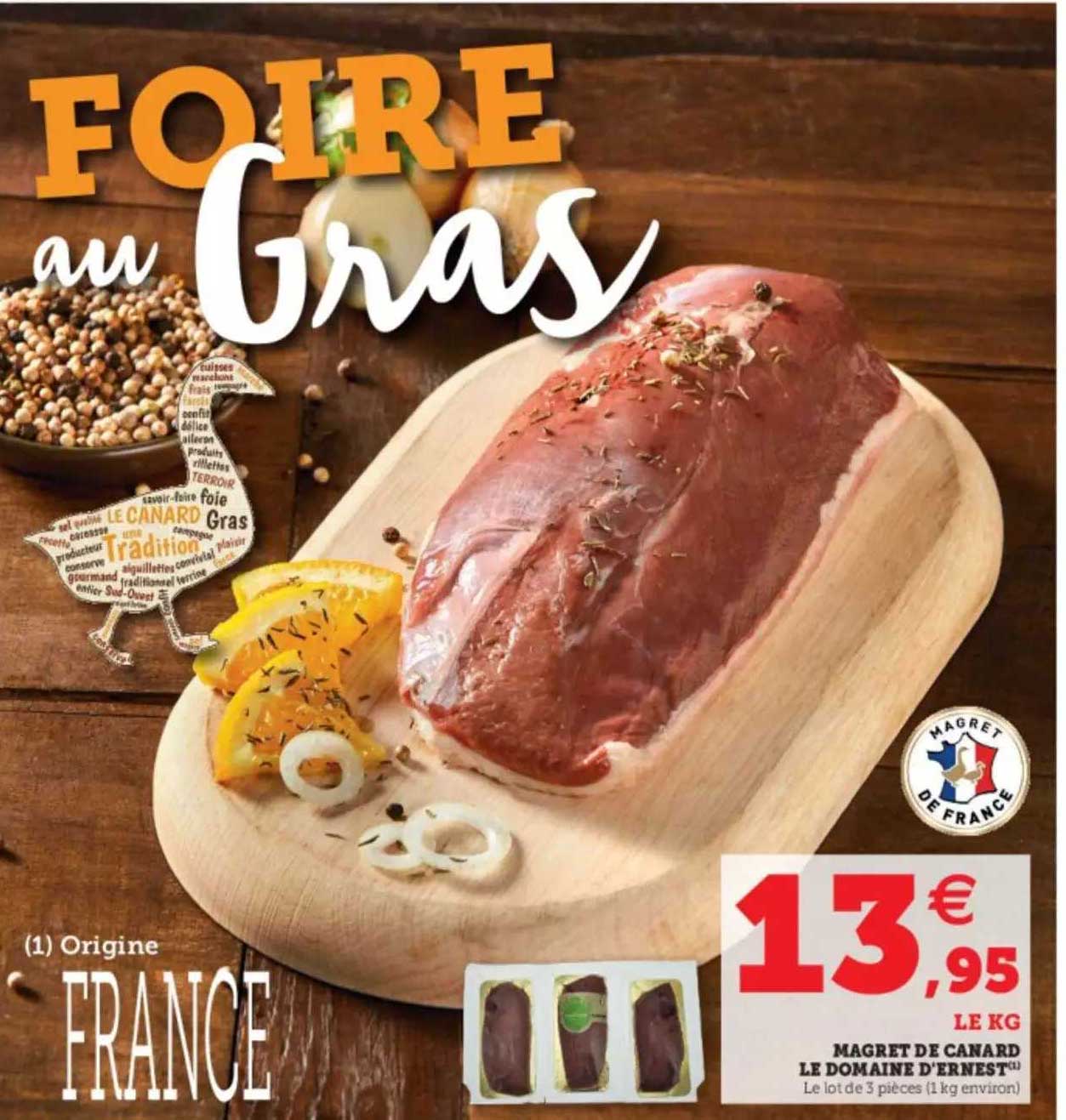 magret de canard le domaine d'ernest