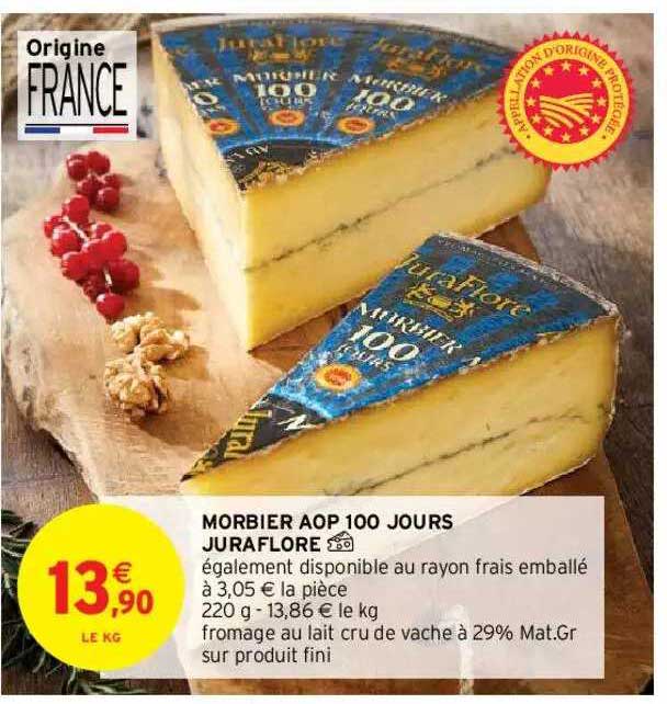 morbier aop 100 jours juraflore