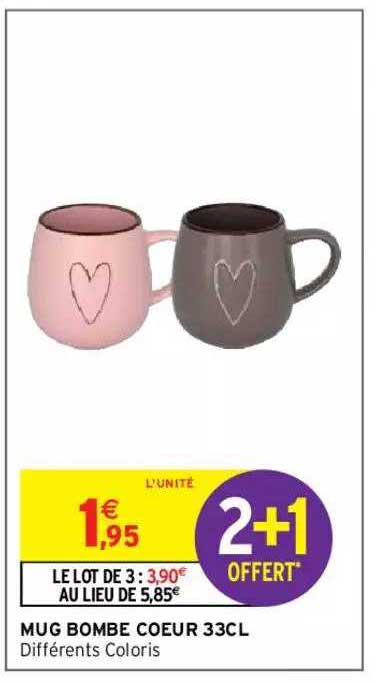 mug bombe coeur 33cl
