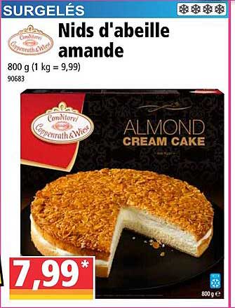 nids d'abeille amande