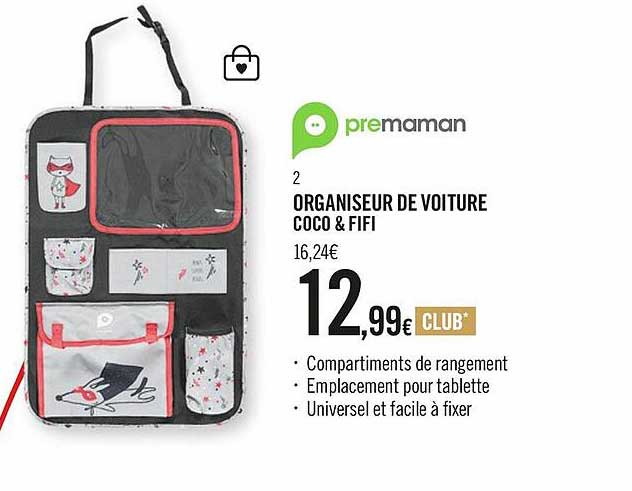 organiseur de voiture coco & fifi premaman