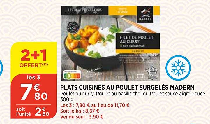 Plats Cuisinés Au Poulet Surgelés Madern