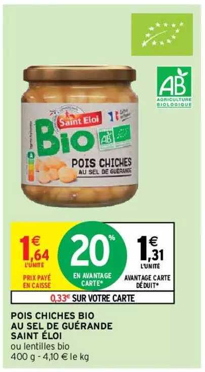 pois chiches bio au sel de guérande saint éloi
