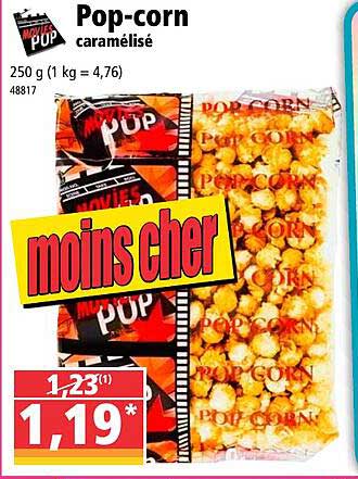 pop-corn caramélisé movies pop