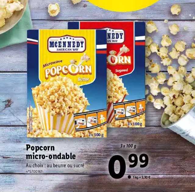 popcorn micro-ondable mcennedy