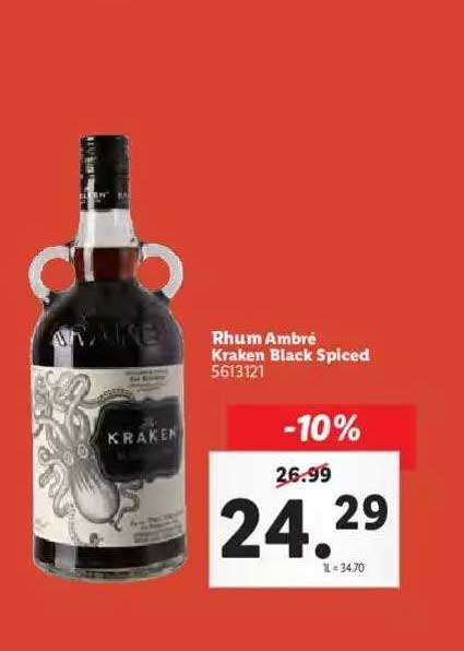 rhum ambré kraken black spiced