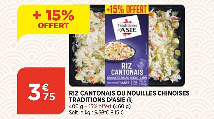 riz cantonais ou nouilles chinoises traditions d'asie
