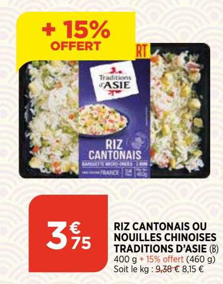 riz cantonais ou nouilles chinoises traditions d'asie