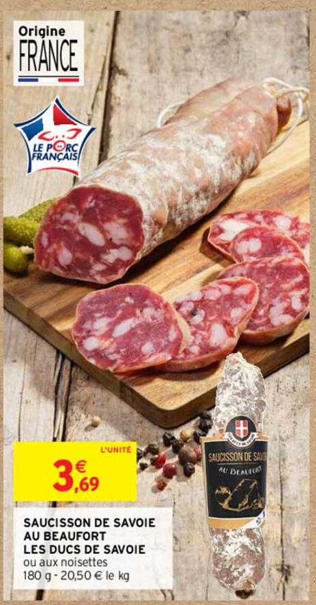 Saucisson De Savoie Au Beaufort Les Ducs De Savoie