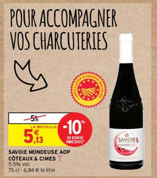 savoie mondeuse aop côteaux & cimes