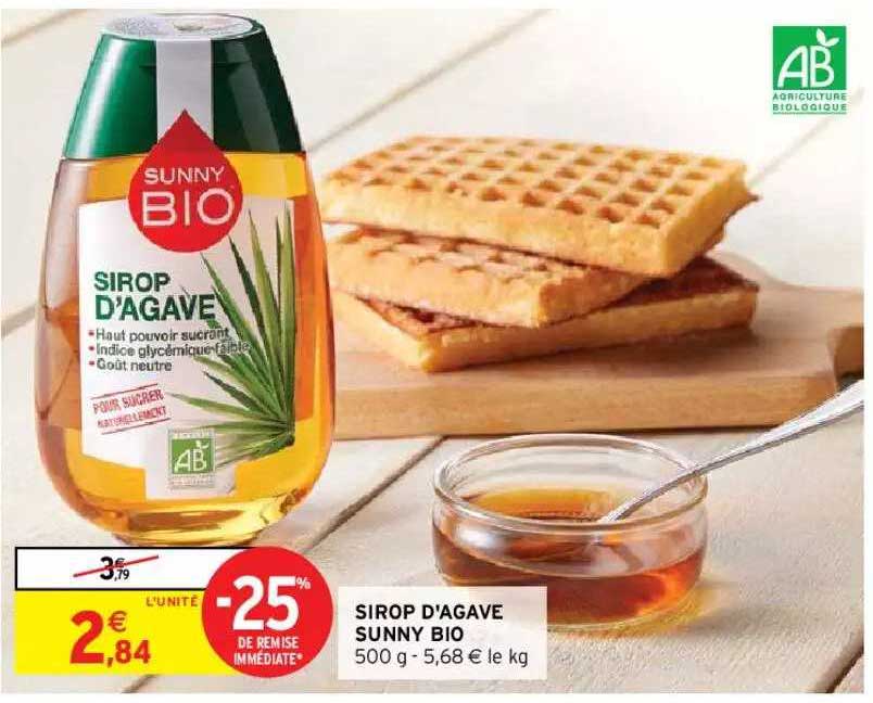 sirop d'agave sunny bio