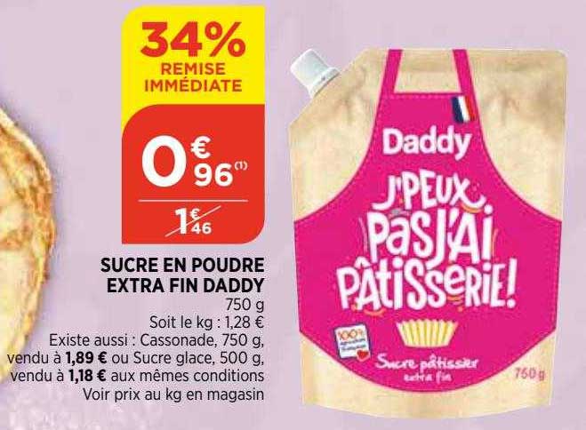 Sucre En Poudre Extra Fin Daddy 34 Remise Immédiate