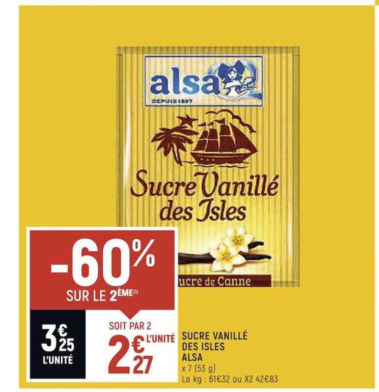Sucre Vanillé Des Isles Alsa