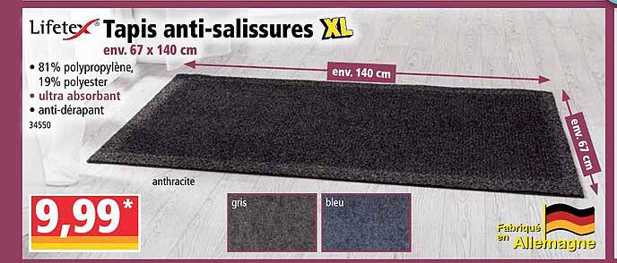 tapis anti-salissures lifetex