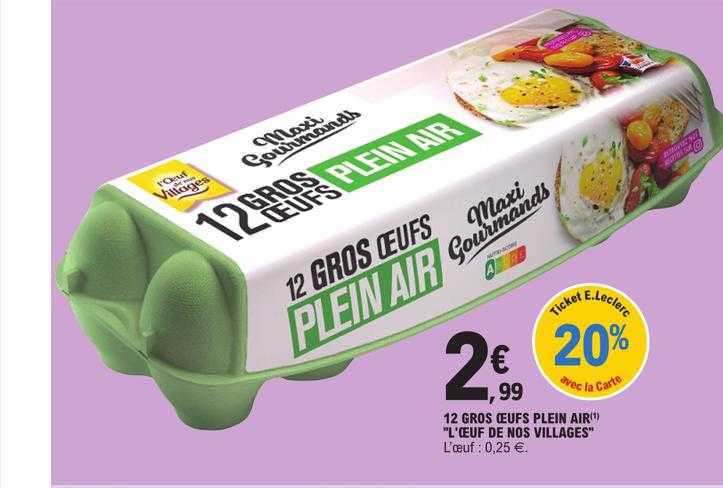 12 Gros Oeufs Plein Air "l'œuf De Nos Villages"