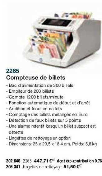 2265 compteuse de billets