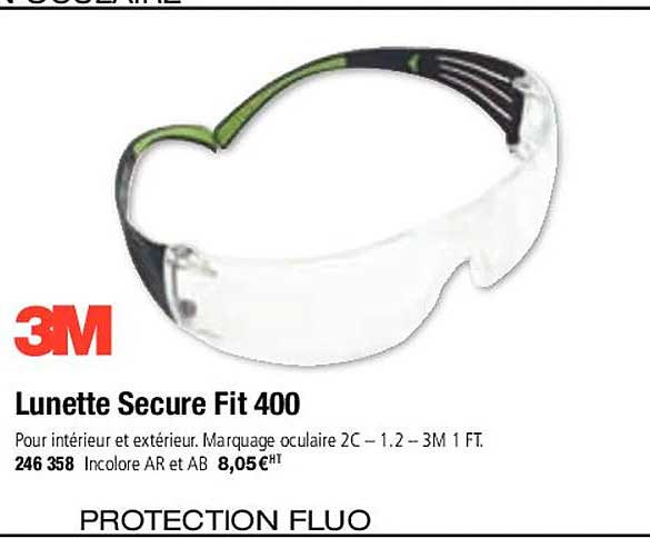 3m lunette secure fit 400